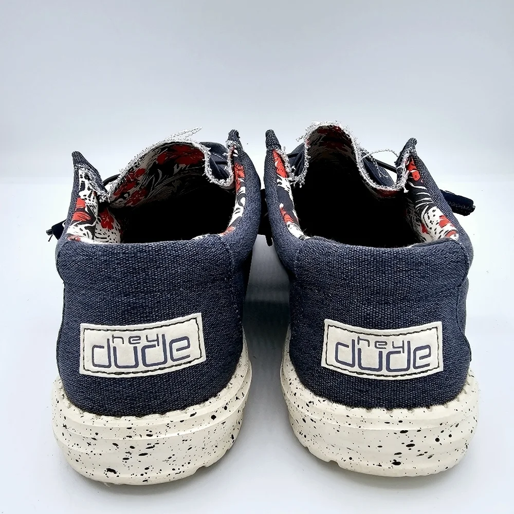 Hey Dude Wally Stretch Sox Blue Loafer Shoes